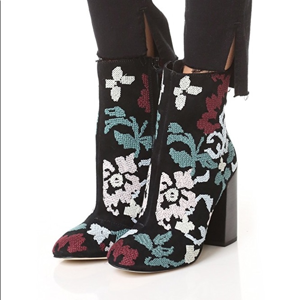 Rebecca Minkoff Bojana Embroidered Booties
